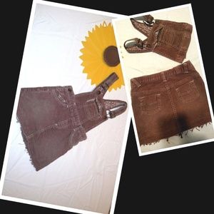 GAP Toddler Girl Overall Bids Skirt SZ 3T